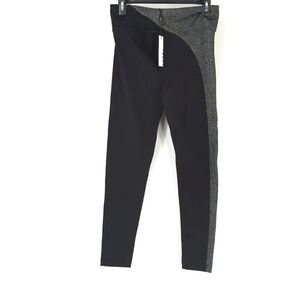 Koral Stripe Leggings Black/Silver Women's, Size Large